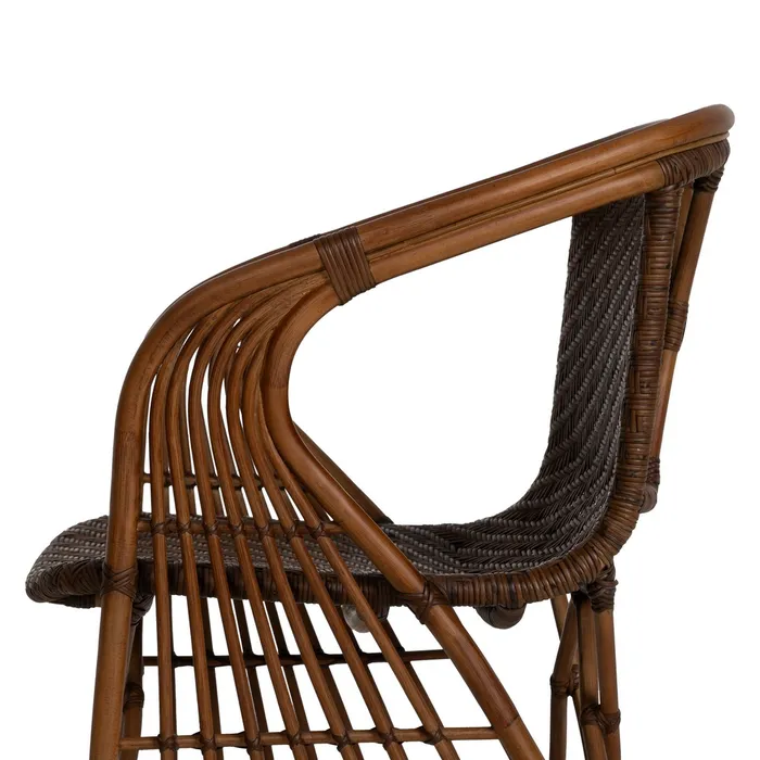 SILLÓN NATURAL RATÁN DECORACIÓN 57 X 59 X 84 CM - Imagen 3