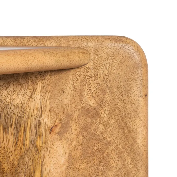 MESA CENTRO NATURAL MADERA DE MANGO 121 X 61 X 45 CM - Imagen 5