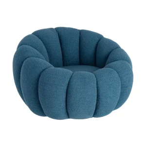 SILLÓN AZUL TEJIDO-92 X 89 X 61 CM