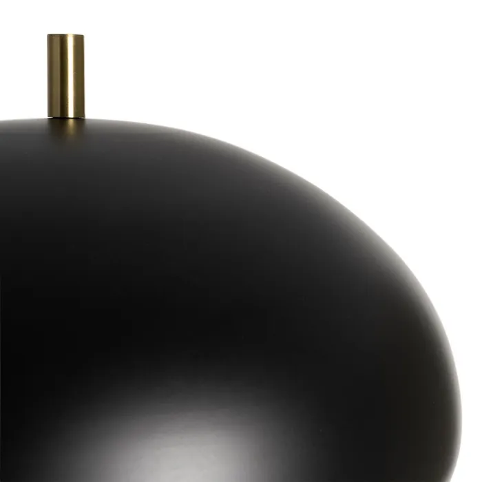 LÁMPARA SUELO NEGRO-ORO TEJIDO-METAL 41 X 41 X 162 CM - Imagen 3