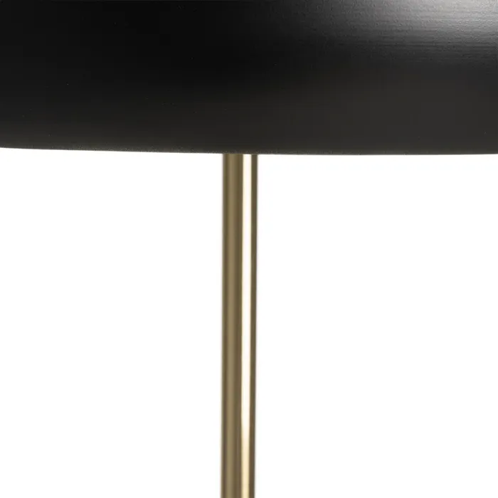 LÁMPARA SUELO NEGRO-ORO TEJIDO-METAL 41 X 41 X 162 CM - Imagen 4