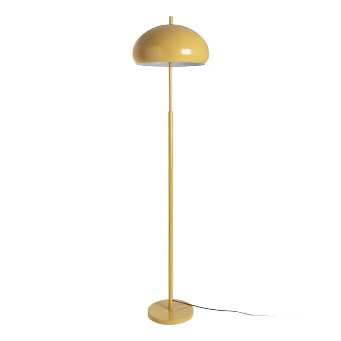LÁMPARA SUELO MOSTAZA TEJIDO-METAL 41 X 41 X 162 CM