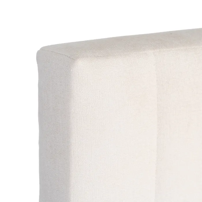 CABECERO CREMA TEJIDO DORMITORIO 160 X 122 CM - Imagen 4