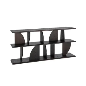 ESTANTERÍA MARRÓN MADERA DE CAUCHO 180 X 38 X 83 CM