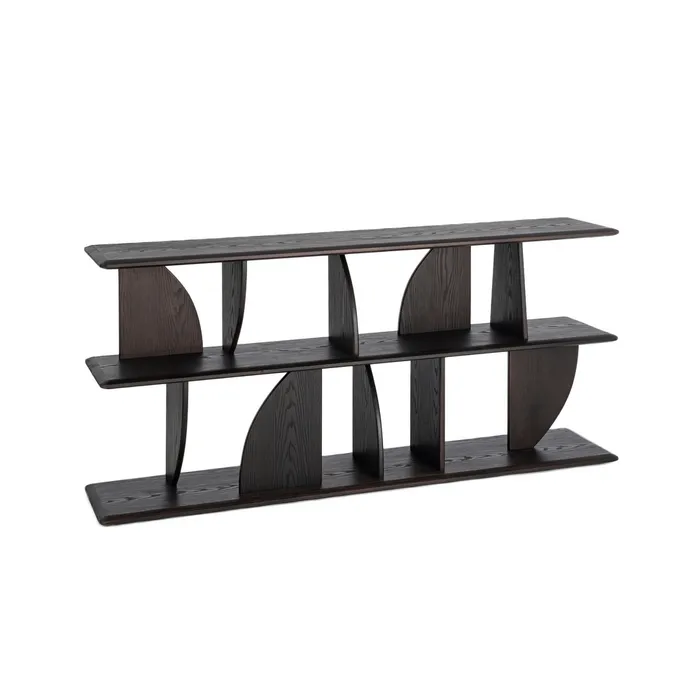 ESTANTERÍA MARRÓN MADERA DE CAUCHO 180 X 38 X 83 CM