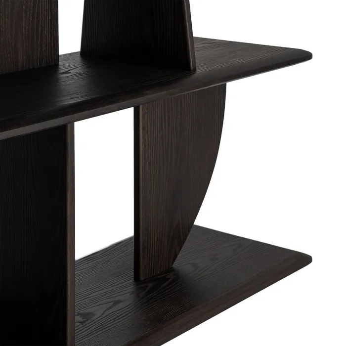 ESTANTERÍA MARRÓN MADERA DE CAUCHO 180 X 38 X 83 CM - Imagen 7