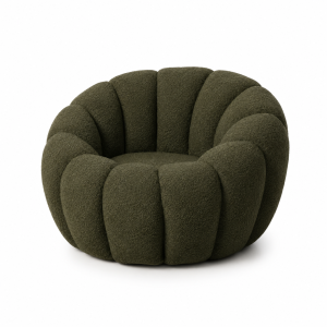 SILLÓN VERDE TEJIDO