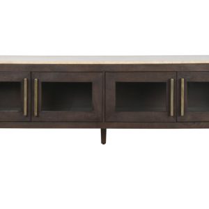 MUEBLE TV MANGO MARMOL 180X40X55 TRAVERTINO
