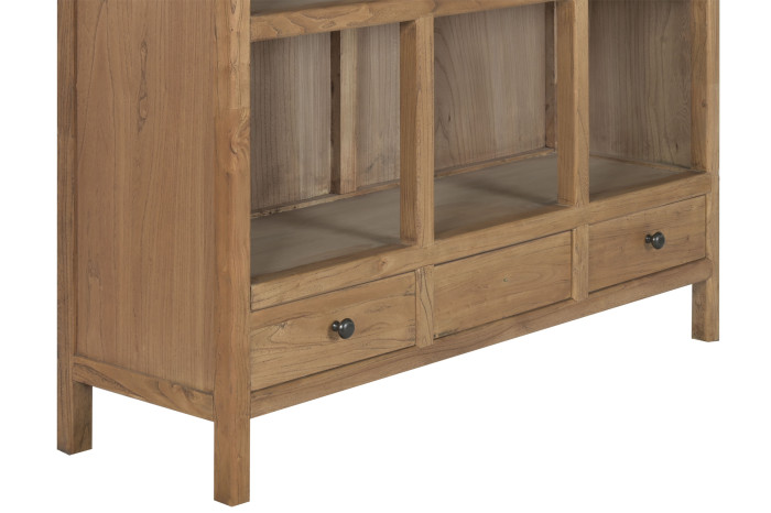 ESTANTERIA MADERA RECICLADA OLMO 120X38X190 - Imagen 5