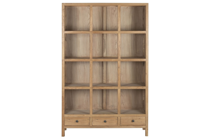 ESTANTERIA MADERA RECICLADA OLMO 120X38X190