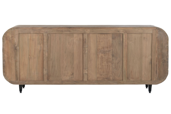 BUFFET TECA RECICLADA 200X45X80 4 PUERTAS NATURAL - Imagen 3