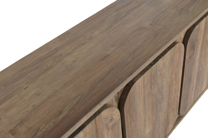 BUFFET TECA RECICLADA 200X45X80 4 PUERTAS NATURAL - Imagen 5