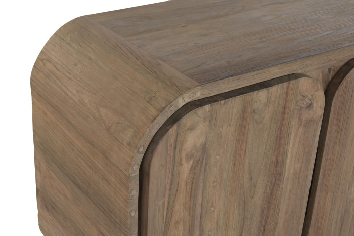 BUFFET TECA RECICLADA 200X45X80 4 PUERTAS NATURAL - Imagen 7