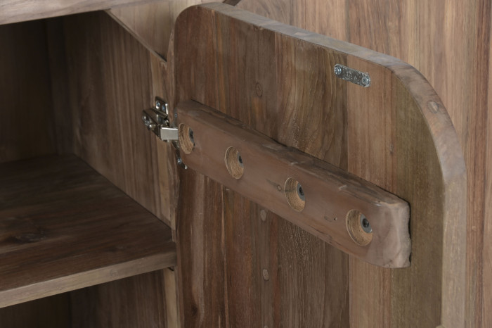 BUFFET TECA RECICLADA 200X45X80 4 PUERTAS NATURAL - Imagen 9