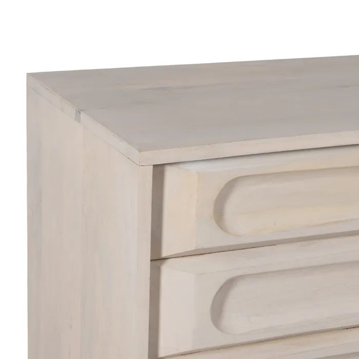 APARADOR BLANCO ROZADO MADERA 152 X 41 X 92 CM - Imagen 3