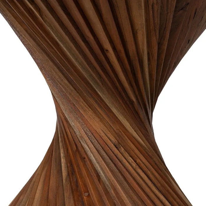 MESA COMEDOR MARRÓN MADERA OSCURA 130 X 130 X 76 CM - Imagen 2