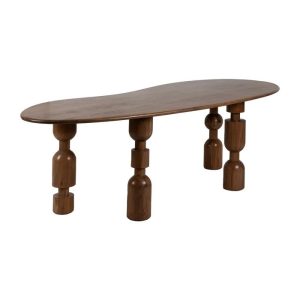 MESA COMEDOR MARRÓN MADERA DE ACACIA 240 X 97 X 76 CM
