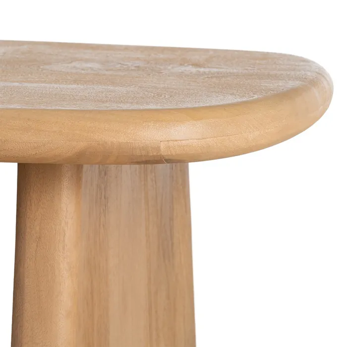 MESA CENTRO NATURAL MADERA DE ACACIA 120 X 60 X 40 CM - Imagen 4