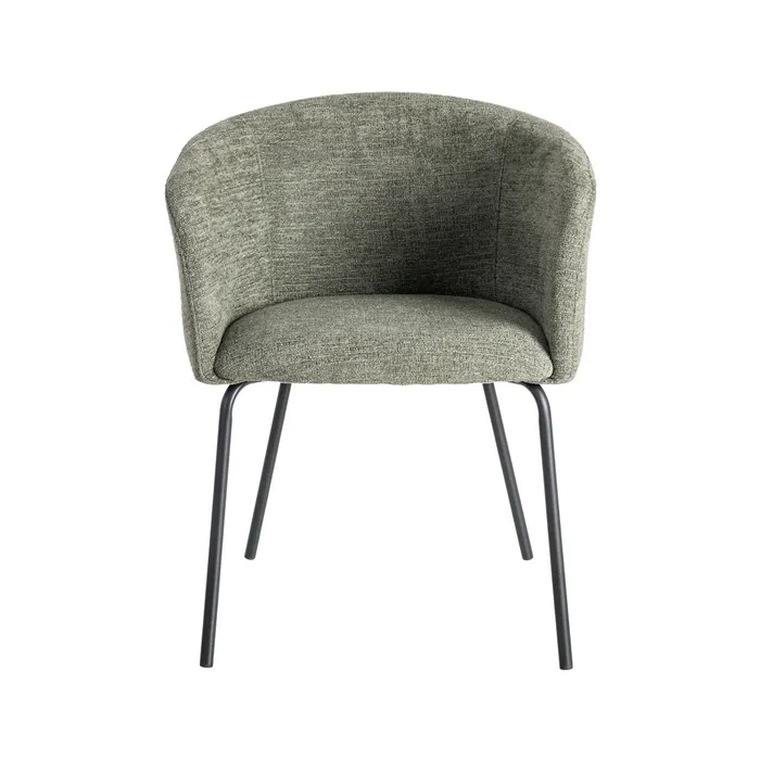 PACK 2 SILLAS SILLA VERDE TEJIDO-METAL SALÓN 61 X 56 X 77,50 CM