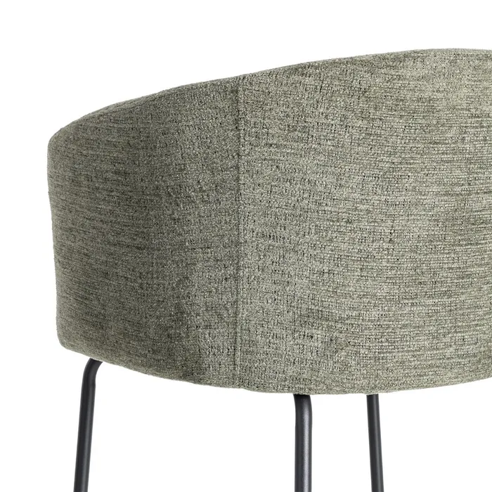 PACK 2 SILLAS SILLA VERDE TEJIDO-METAL SALÓN 61 X 56 X 77,50 CM - Imagen 4