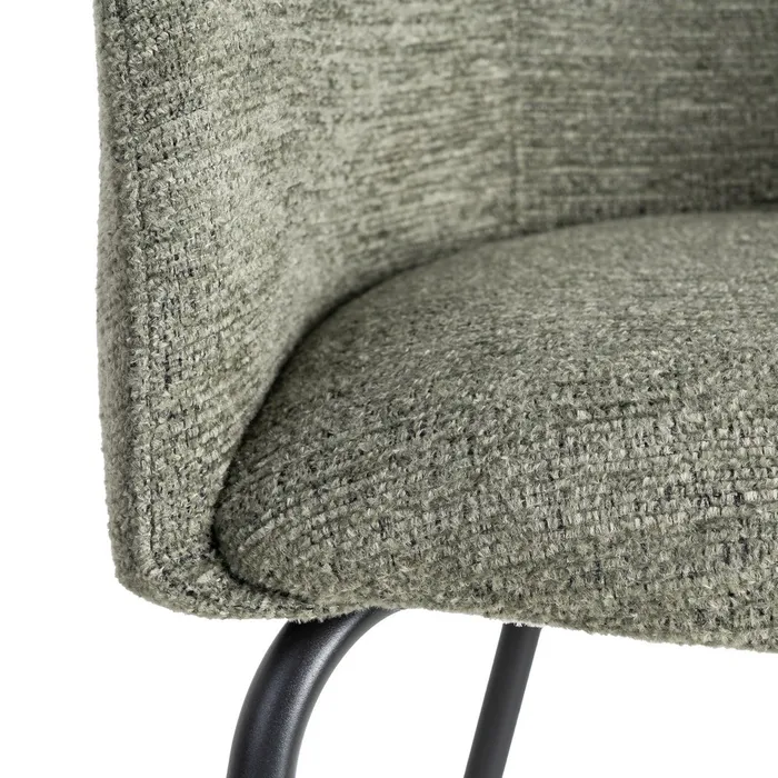 PACK 2 SILLAS SILLA VERDE TEJIDO-METAL SALÓN 61 X 56 X 77,50 CM - Imagen 6