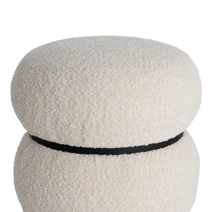 PUF CREMA DM-TEJIDO DECORACIÓN 45 X 45 X 45 CM - Imagen 3