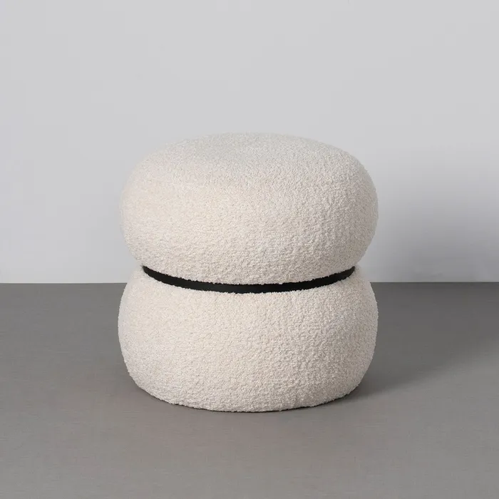 PUF CREMA DM-TEJIDO DECORACIÓN 45 X 45 X 45 CM - Imagen 2