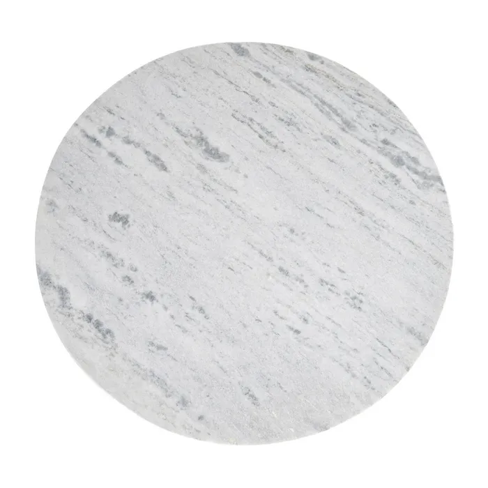 MESA CENTRO BLANCO PIEDRA NATURAL SALÓN 100 X 100 X 48 CM - Imagen 4