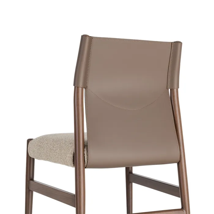 SILLA MARRÓN-TAUPE METAL / TEJIDO 50 X 50 X 81,50 CM - Imagen 4