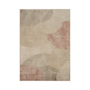 ALFOMBRA GEOMÉTRICO NATURAL-TEJA VISCOSA 160 X 230 CM