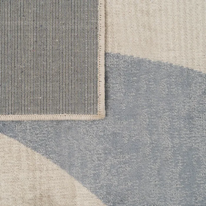 ALFOMBRA ONDAS NATURAL-AZUL VISCOSA 160 X 230 CM - Imagen 4