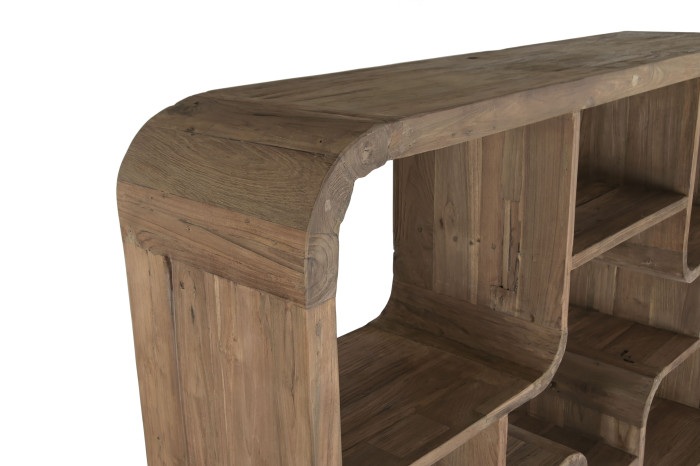 ESTANTERIA TECA RECICLADA 140X30X220 NATURAL - Imagen 2