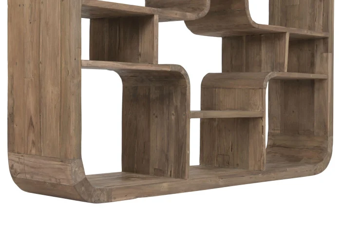 ESTANTERIA TECA RECICLADA 140X30X220 NATURAL - Imagen 3