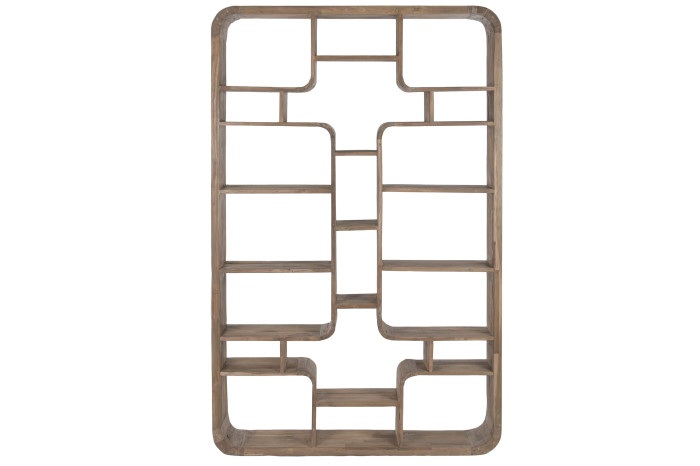 ESTANTERIA TECA RECICLADA 140X30X220 NATURAL