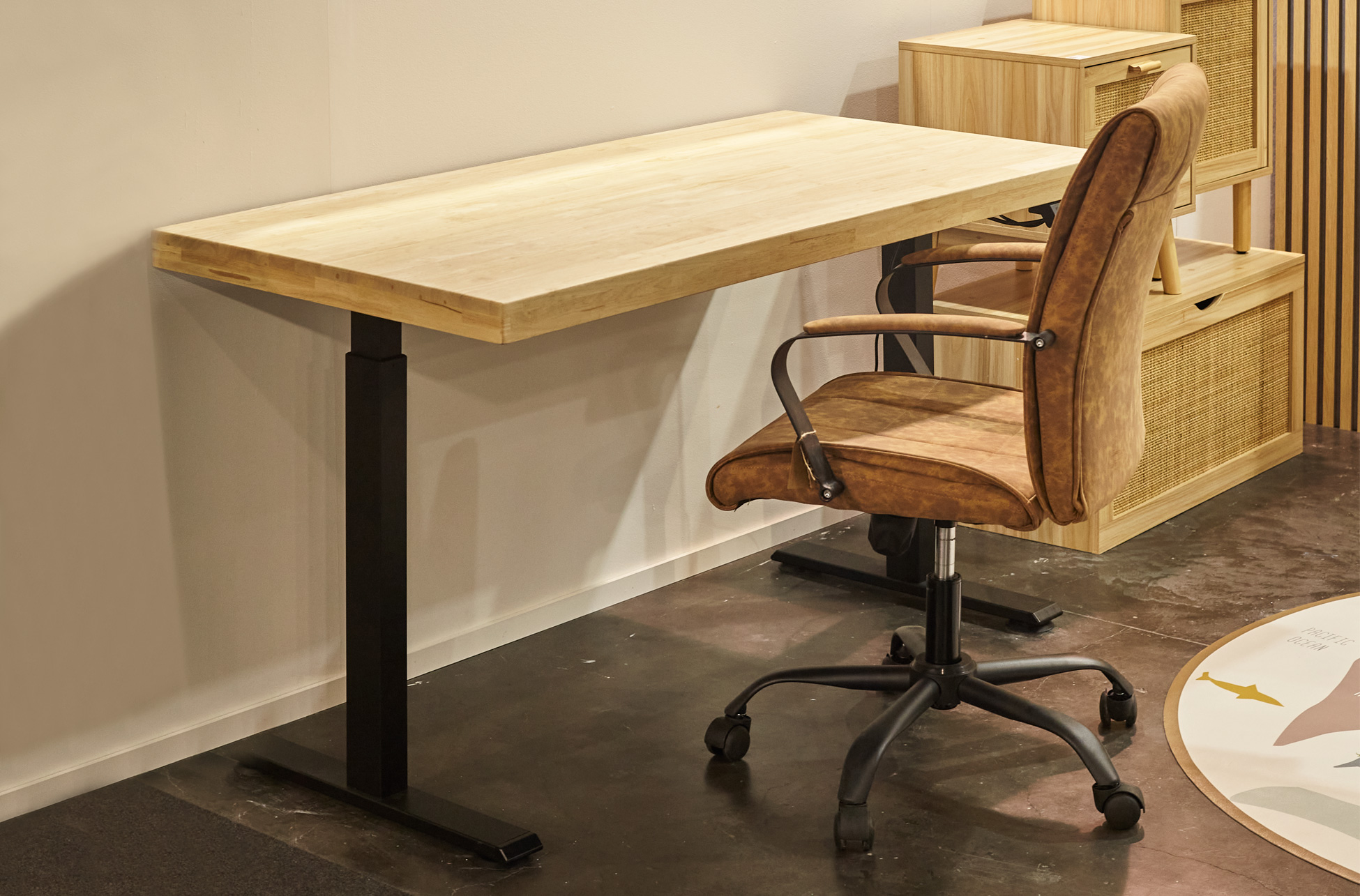 MESA ESCRITORIO / DESPACHO MOTORIZADA ELEVABLE STAND 140 x 70 CM NORDISH / NEGRO. - Imagen 2