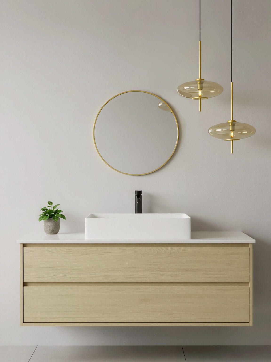 LAMPARA COLGANTE ACERO ORO 30×100 CM - Imagen 2