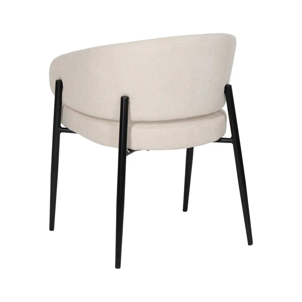 SILLA BLANCO TEJIDO METAL CONTRACT 60 X 57 X 79 CM - Imagen 5