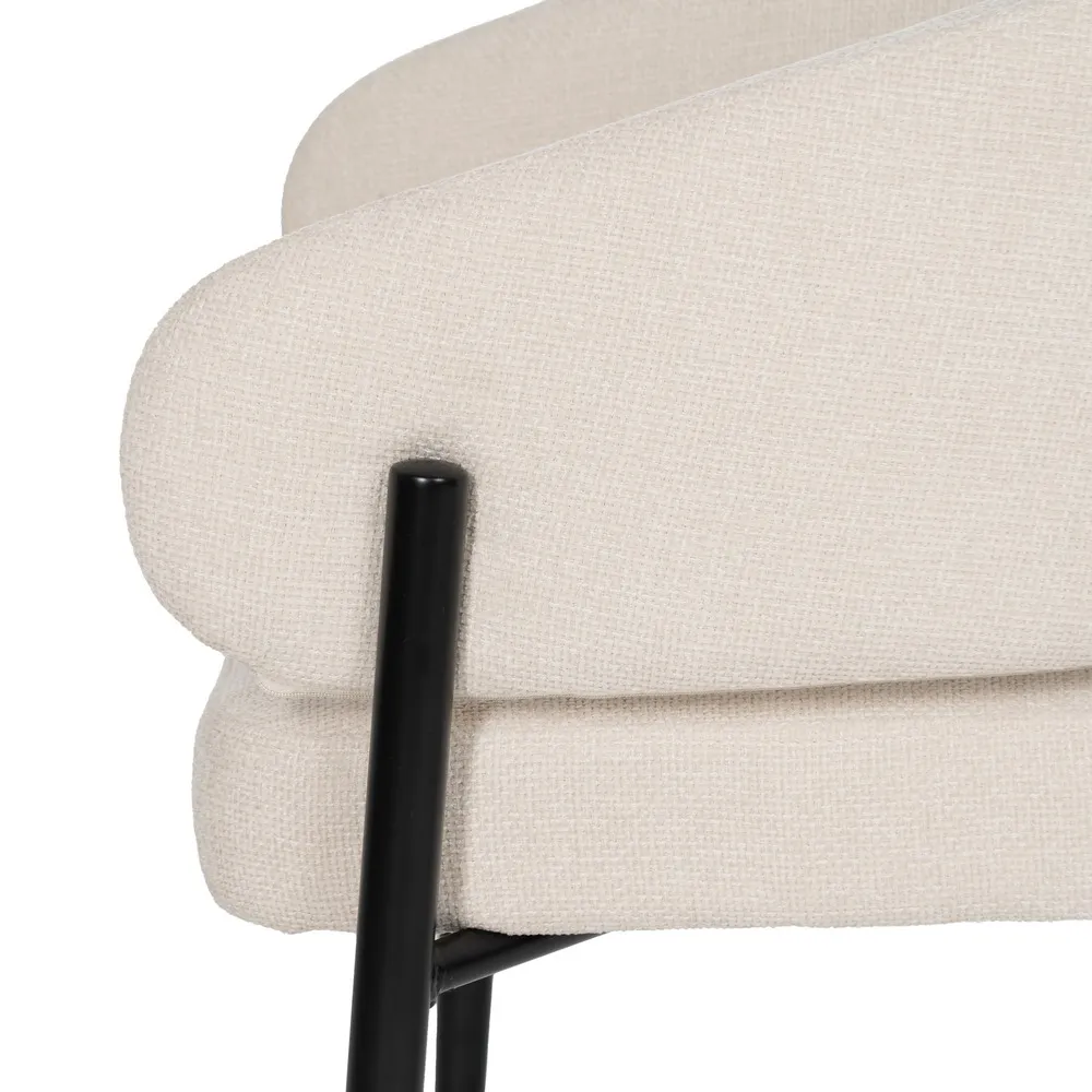 SILLA BLANCO TEJIDO METAL CONTRACT 60 X 57 X 79 CM - Imagen 7
