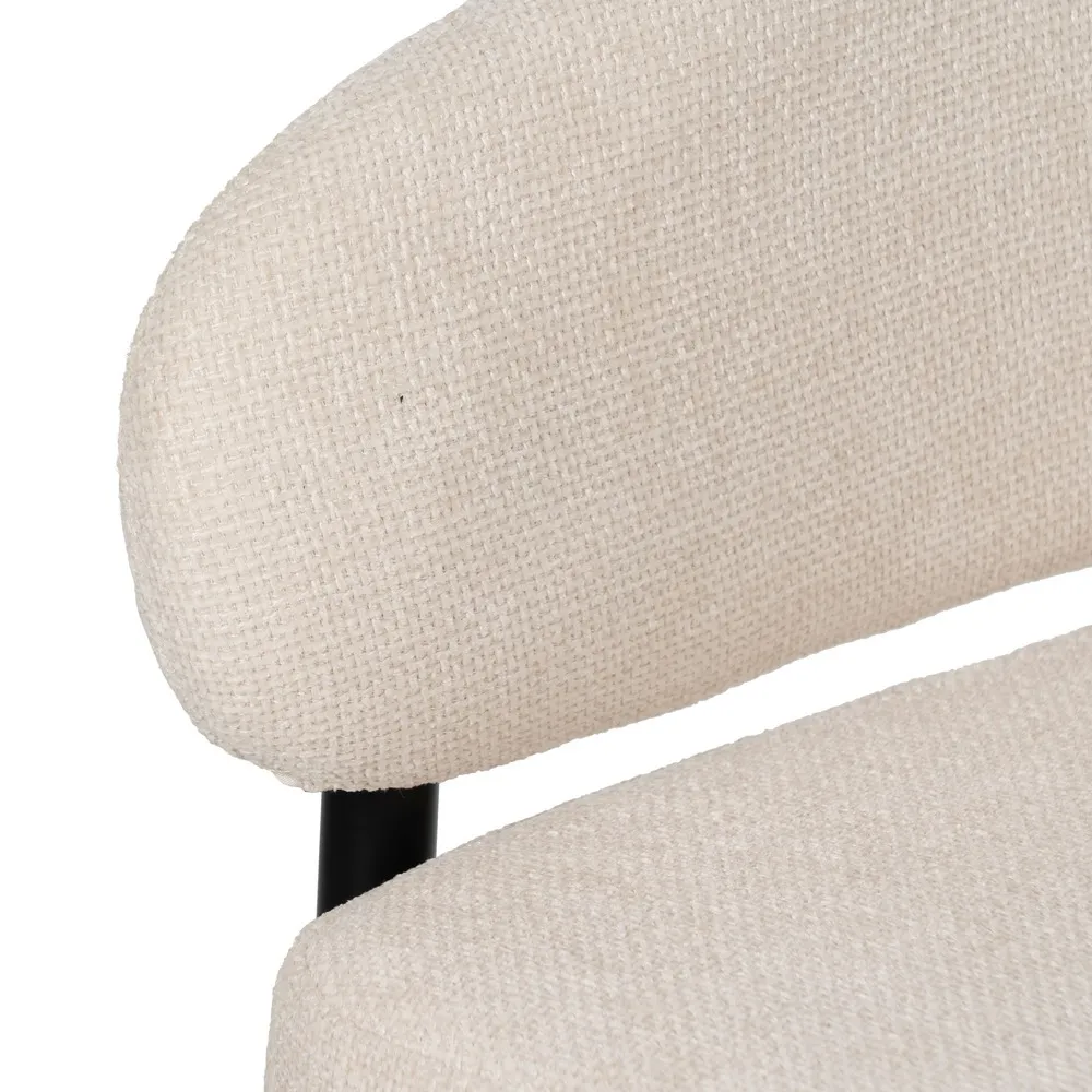SILLA BLANCO TEJIDO METAL CONTRACT 60 X 57 X 79 CM - Imagen 9