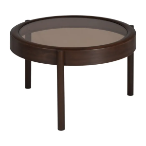 MESA CENTRO MARRÓN OSCURO 75 X 75 X 46 CM