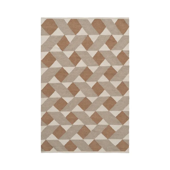 ALFOMBRA MULTICOLOR LANA-ALGODÓN 160 X 230 CM