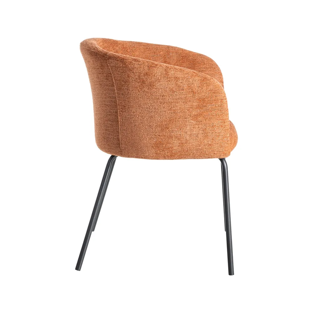 PACK 2 SILLAS SILLA VERDE TEJIDO-METAL SALÓN 61 X 56 X 77,50 CM - Imagen 3