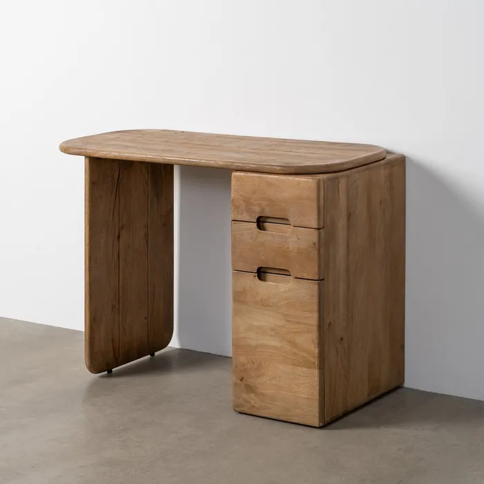 ESCRITORIO NATURAL MADERA DE 110 X 50 X 75 CM - Imagen 2