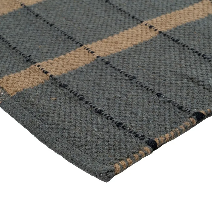 ALFOMBRA RAYAS LANA-ALGODÓN BASILEA 160 X 230 CM - Imagen 2